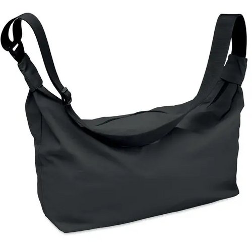 Nylon urban crossbody tas Sling zwart
