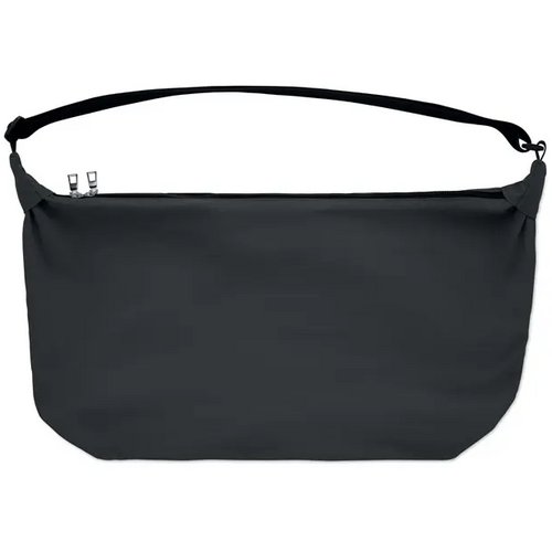 Nylon urban crossbody tas Sling zwart