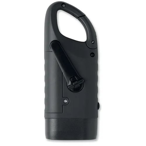 Zonnezaklamp met dynamo Cranch zwart