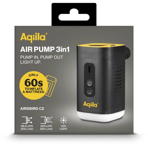 Aqiila Airbird C2 Draadloze Elektrische Luchtpomp zwart