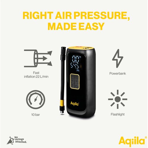Aqiila Airbird C4 draagbare compressor zwart