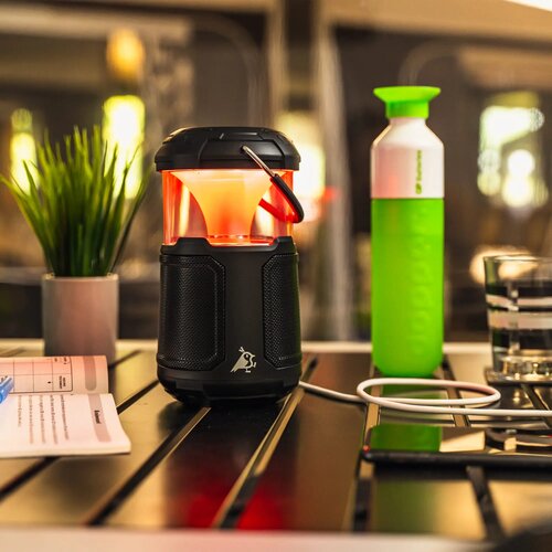 Aqiila Soundbird B10 Bluetooth Speaker met Lamp en Powerbank zwart