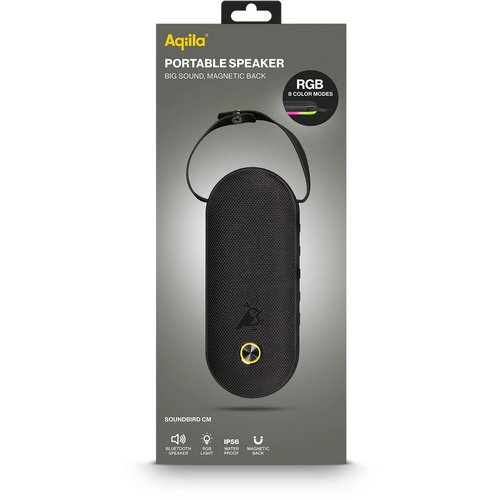 Aqiila Soundbird CM Bluetooth Speaker 30W met RGB-verlichting zwart