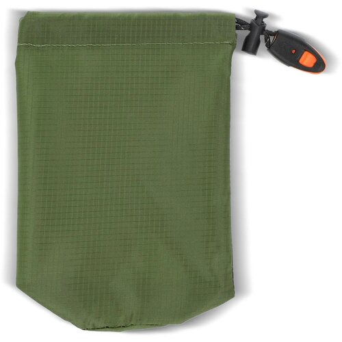Compacte noodtent voor overleven in de buitenlucht dried green