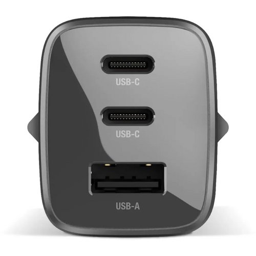 Fresh 'n Rebel 67W Laptop Snellader GaN USB-C &amp; USB-A donker grijs