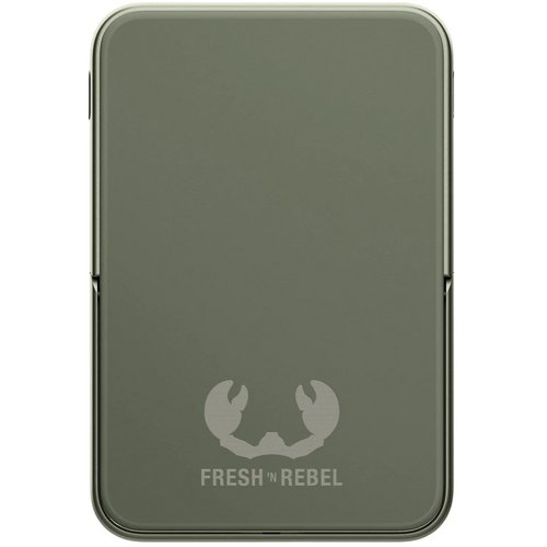 Fresh 'n Rebel Draadloze Powerbank 10000mAh Geschikt voor MagSafe dried green