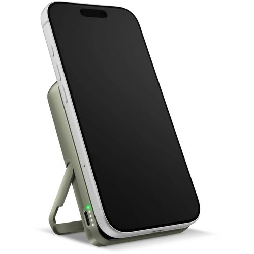 Fresh 'n Rebel Draadloze Powerbank 10000mAh Geschikt voor MagSafe dried green