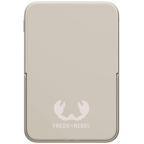 Fresh 'n Rebel Draadloze Powerbank 10000mAh Geschikt voor MagSafe beige