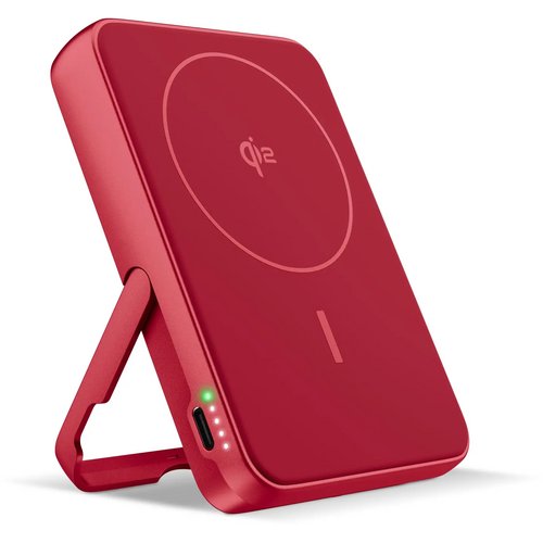Fresh 'n Rebel Draadloze Powerbank 10000mAh Geschikt voor MagSafe rood