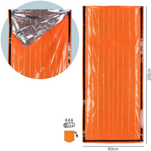 Outdoor Survival Nood-thermoslaapzak oranje