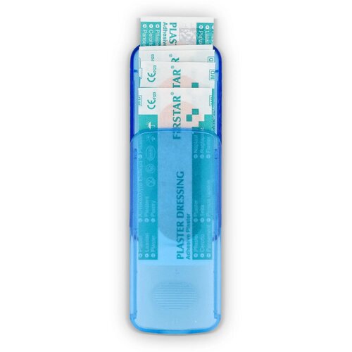 Pleistersdoosje met 5 PE-pleisters Blauw
