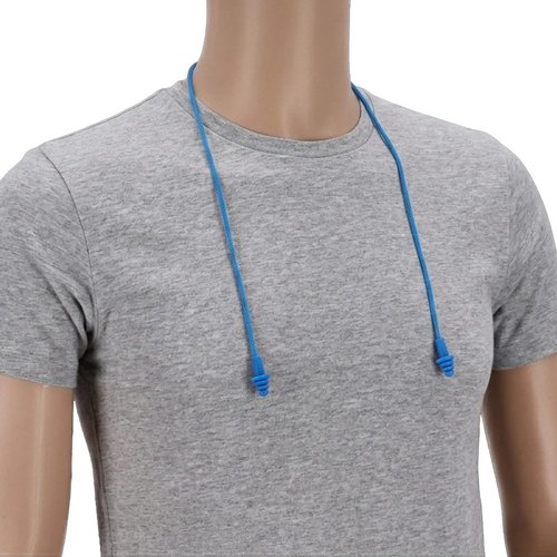 TPE-oordopjes met koord EN 352-2 32 dB blauw