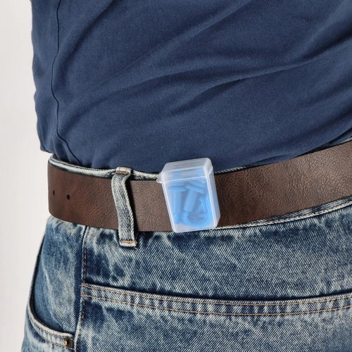 TPE-oordopjes met koord EN 352-2 32 dB blauw