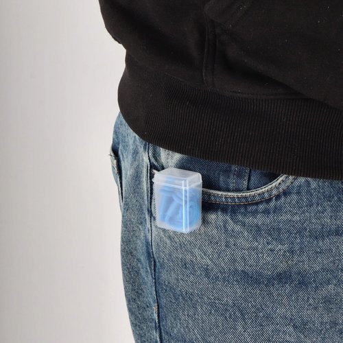TPE-oordopjes met koord EN 352-2 32 dB blauw