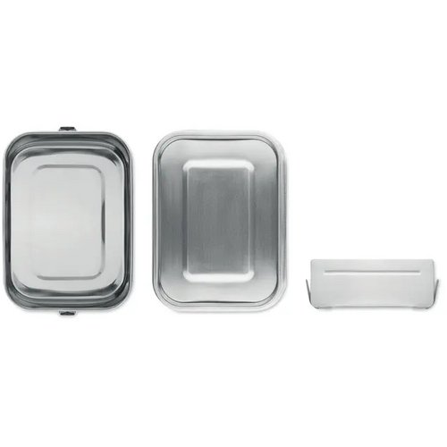 Rvs lunchbox 1200ml Sao mat zilver