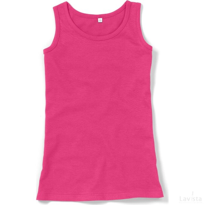 Girls Long Lenght Vest Punk Pink