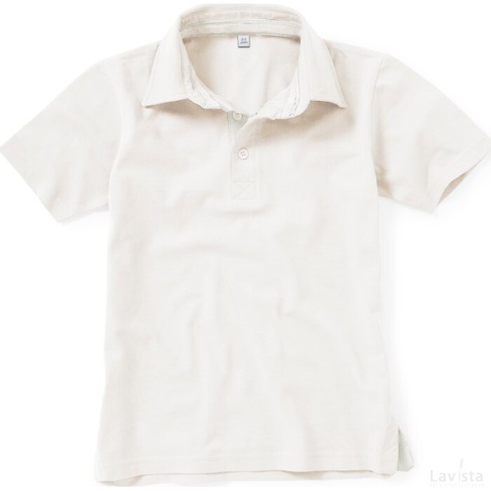 Kids Peach Supersoft Polo Washed White