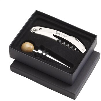 Vindeux Wijngeschenkset Zilver