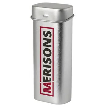Easy tin blik zilver 30 x 20 x 80 mm. met ca. 28 gr. mintjes Easy tin blik zilver 30 x 20 x 80 mm. met ca. 28 gr. mintjes
