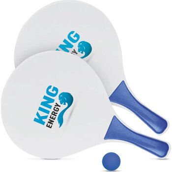 Tennisset voor op het strand Match blauw