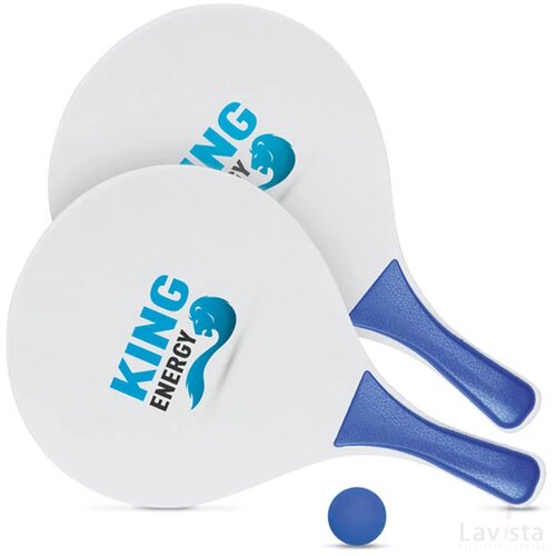 Tennisset voor op het strand Match blauw