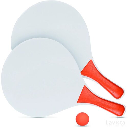 Tennisset voor op het strand Match oranje