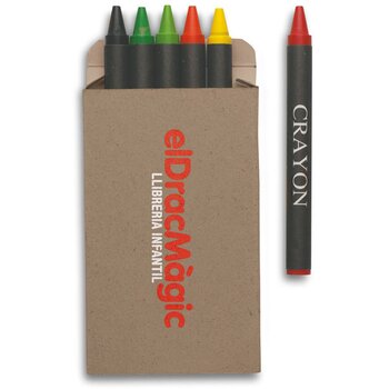 Set met 6 waskrijtjes Brabo multicolour