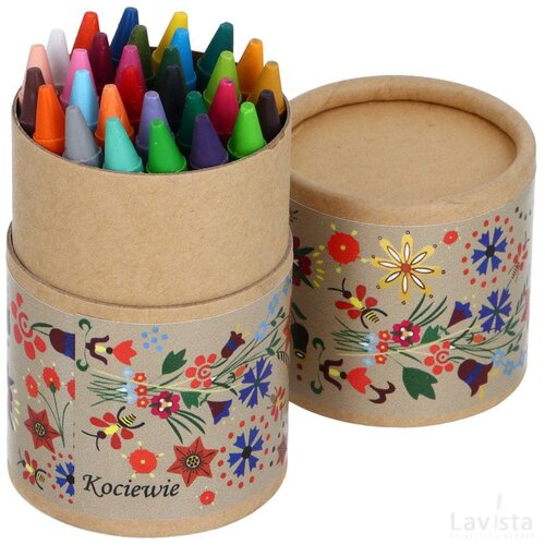 Waskrijtjes in kartonnen koker Beige