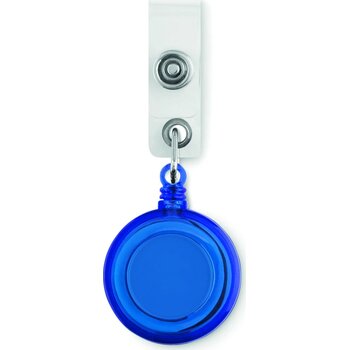 Badgehouder aan koordje Lades blauw