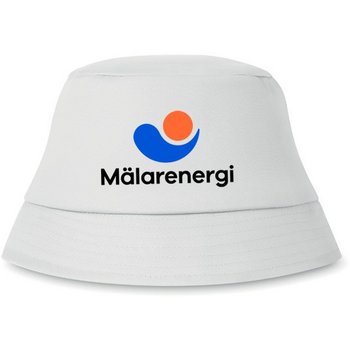 Katoenen zonnehoed Wit