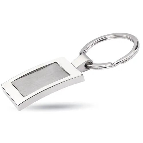 Luxe metalen sleutelhanger Harrobs glanzend zilver