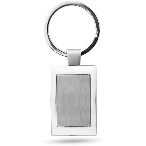 Luxe metalen sleutelhanger Harrobs glanzend zilver