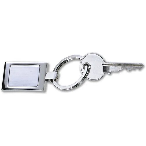 Luxe metalen sleutelhanger Harrobs glanzend zilver