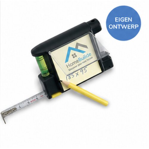 Rolmaat met extra functies Zwart