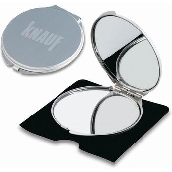 Aluminium make-up spiegeltje Zilver