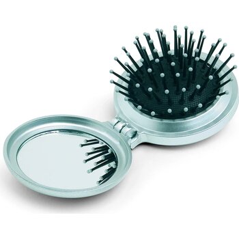 Opvouwbare borstel met spiegel B beauty zilver