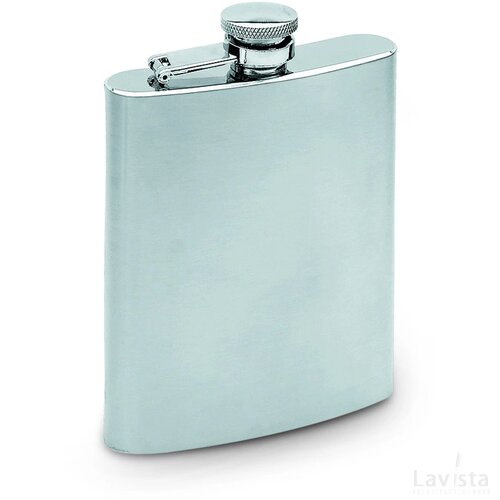 Heupfles 200 ml Slimmy flask mat zilver