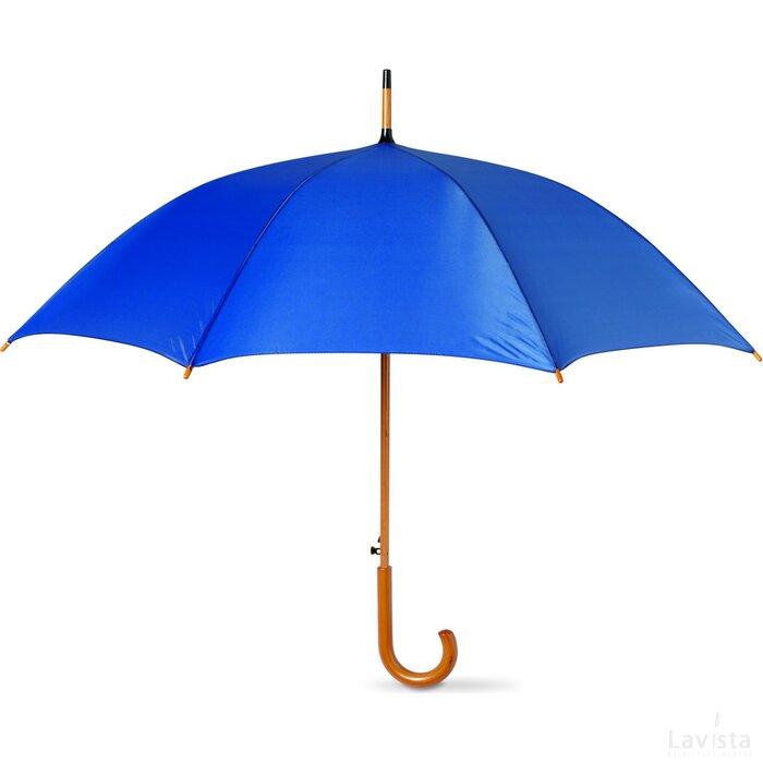 Paraplu met houten handvat Cumuli blauw