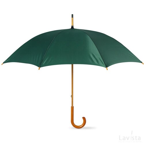 Paraplu met houten handvat Cala groen