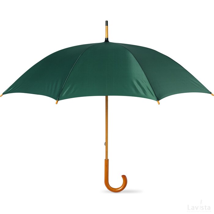 Paraplu met houten handvat Cala groen