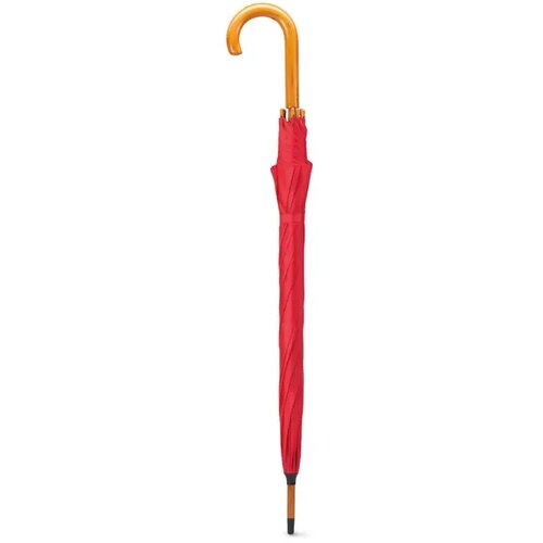 Paraplu met houten handvat Cala rood