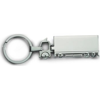 Metalen sleutelhanger Trucky zilver
