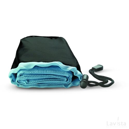 Sporthanddoekje in nylon zakje Drye blauw