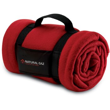 Fleece deken Stavenger rood