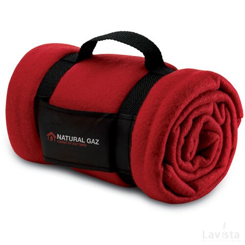 Fleece deken Stavenger rood