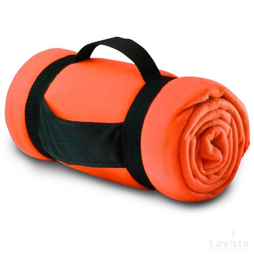 Fleece deken Stavenger oranje