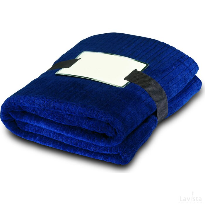 Fleece deken 240 g/m2 Cap code blauw