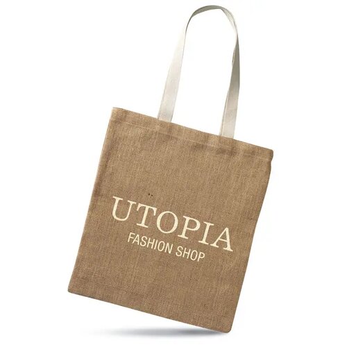 Jute boodschappentas Juhu beige