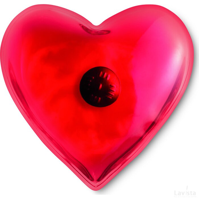 Handwarmer in hartvorm Waco rood