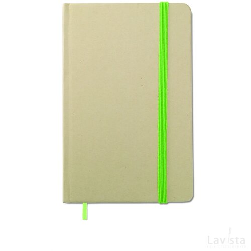 Notitieboekje, gerecycled Evernote limoen